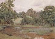 Wilmot Pilsbury,RWS Landscape in Leicestershire (mk46) china oil painting reproduction